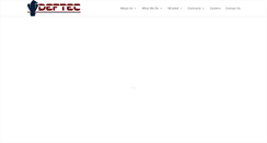 Desktop Screenshot of deftec.com