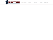 Tablet Screenshot of deftec.com